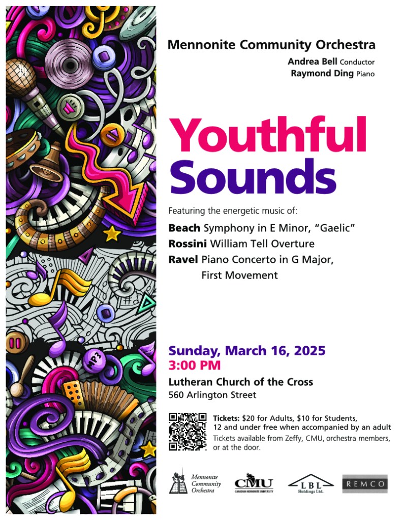 Spring 2025 Poster for Youthful Voices concert